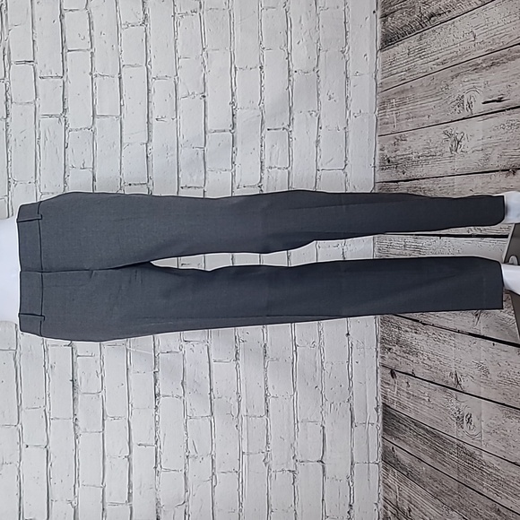 J Crew Campbell Super 120s Wool Low/Mid Rise Straight Leg Trouser in Gray
